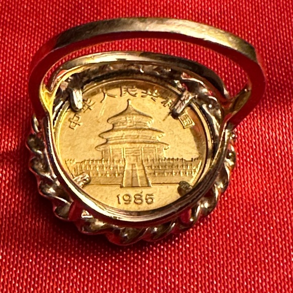 WOW POSHMARK - Authentic Gold Coin Panda Ring - Picture 5 of 16
